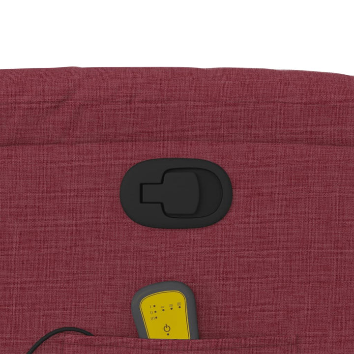 massagestol stof vinrød