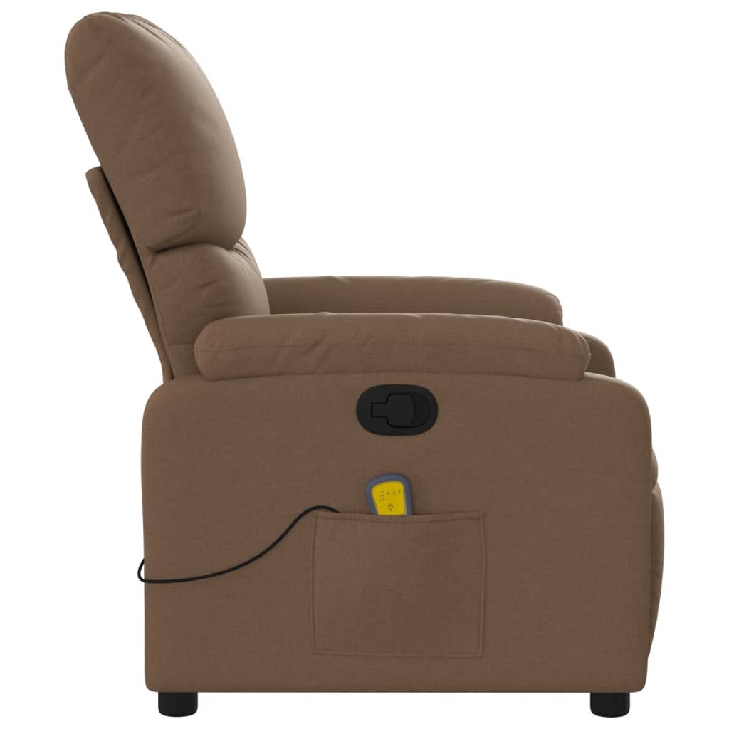 massagestol stof brun