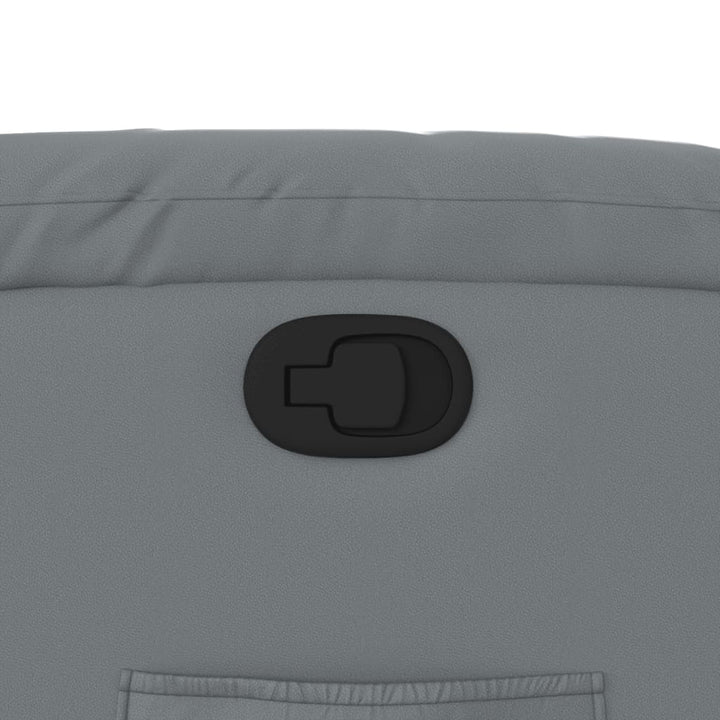 lænestol kunstlæder grå