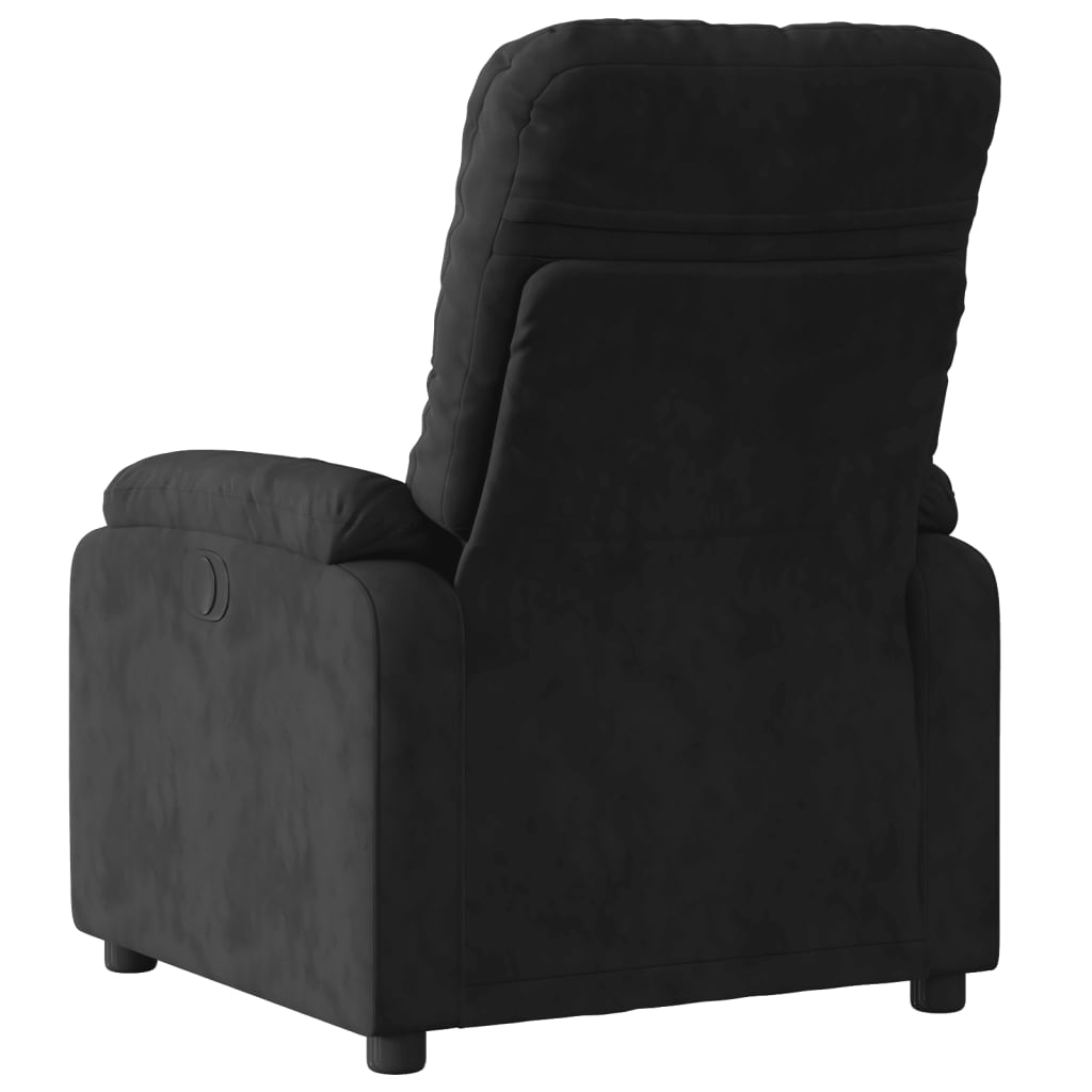 lænestol mikrofiberstof sort