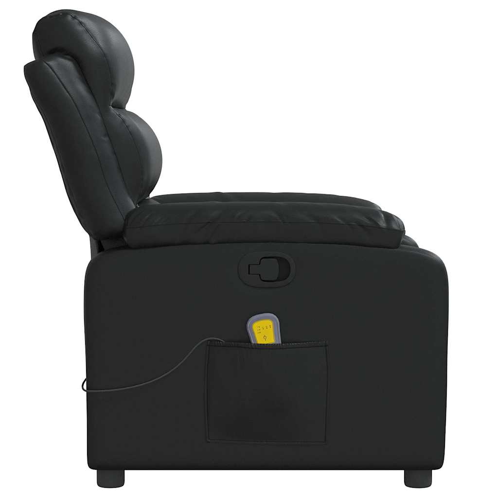 massagestol kunstlæder sort