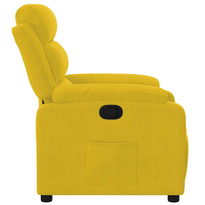 lænestol velour gul