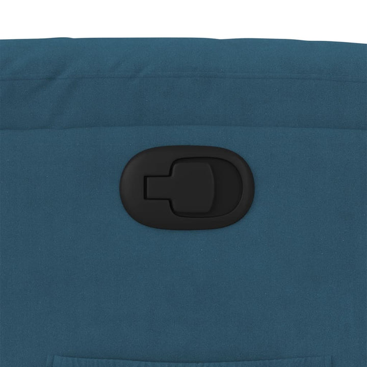 lænestol velour blå