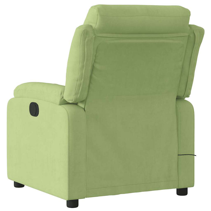 massagestol velour lysegrøn