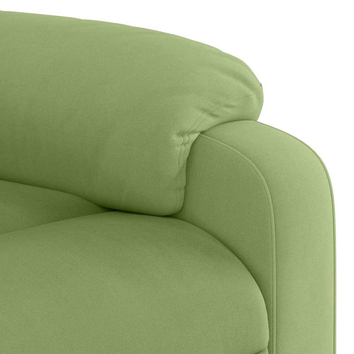 massagestol velour lysegrøn