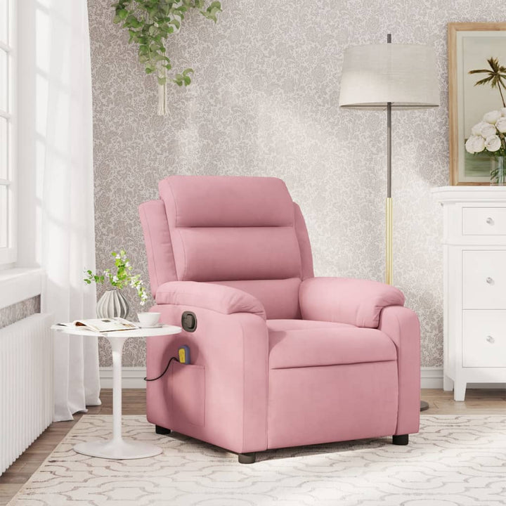 massagestol velour pink