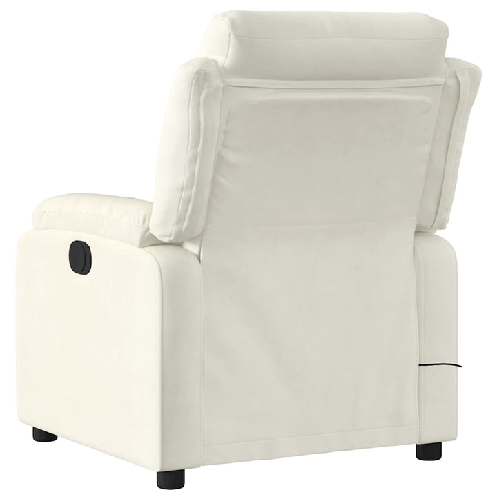 massagestol velour cremefarvet