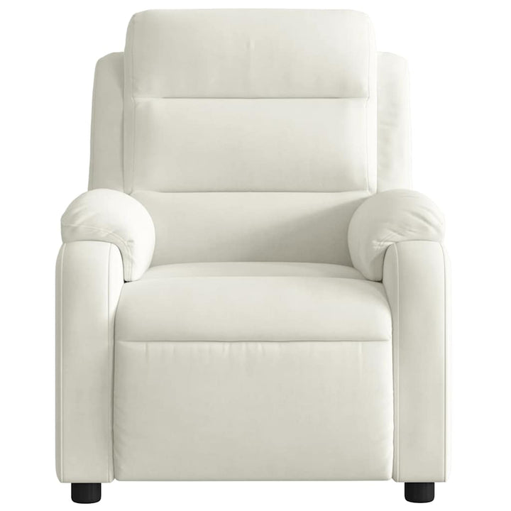 massagestol velour cremefarvet
