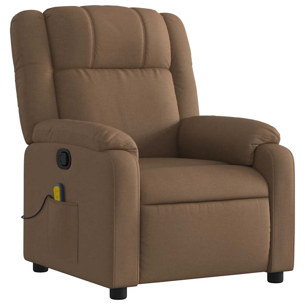 massagestol stof brun