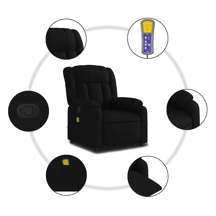 massagestol stof sort