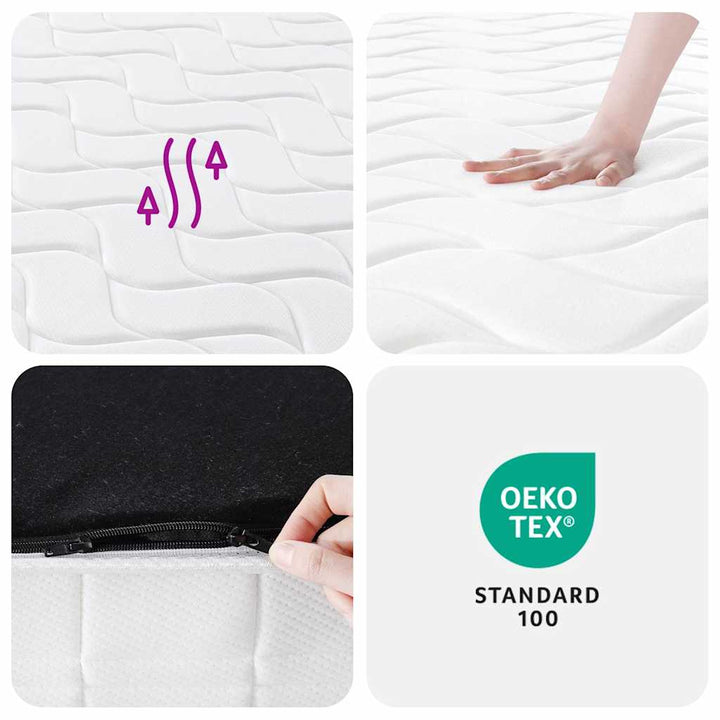 springmadras m. pocket-fjedre medium fasthed 180x200 cm