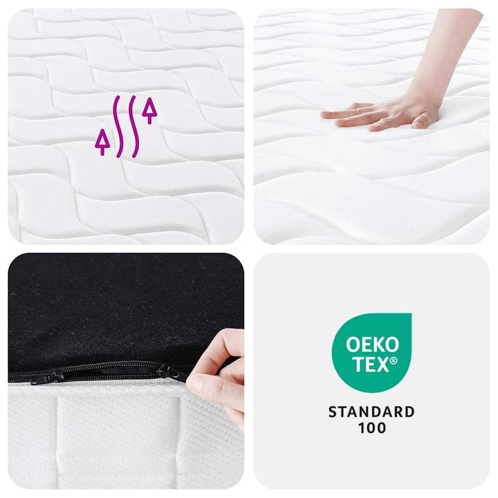 springmadras m. pocket-fjedre medium fasthed 200x200 cm