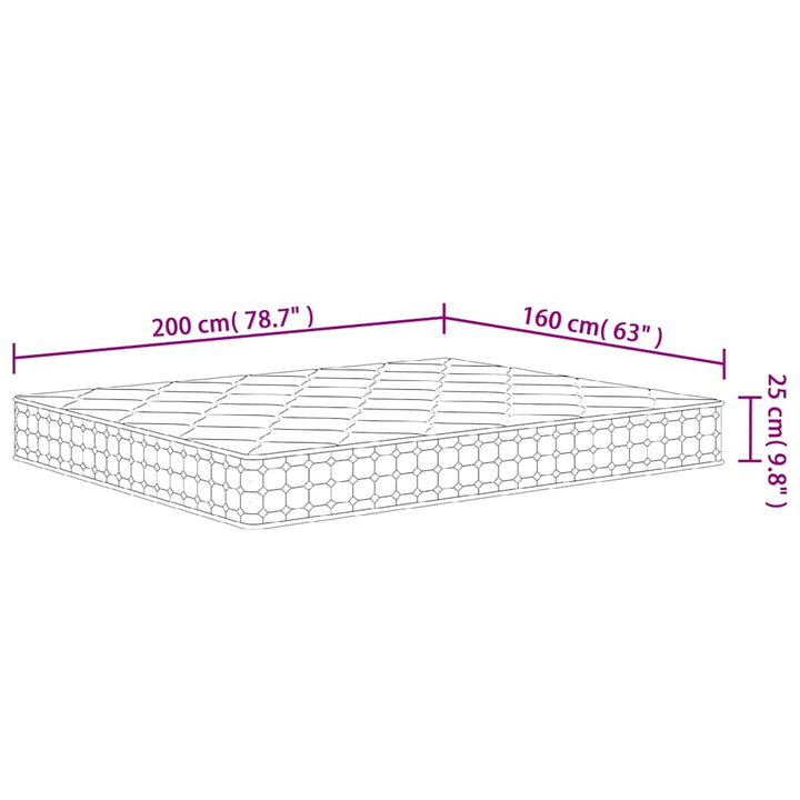 springmadras m. pocket-fjedre medium 160x200 cm Super King Size