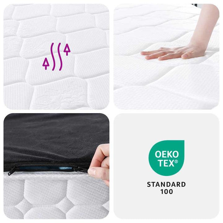 springmadras m. pocket-fjedre medium fasthed 200x200 cm