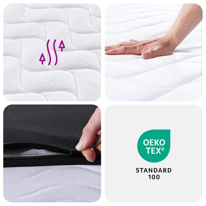 springmadras med bonellfjedre 200x200 cm medium kingsize