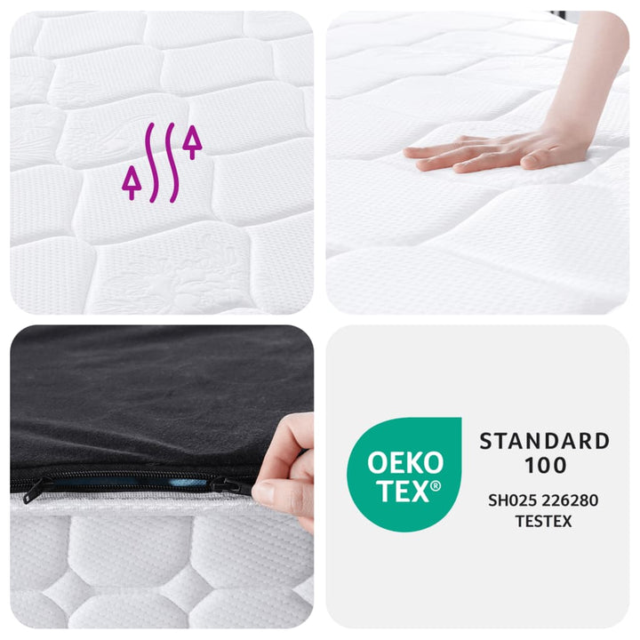 springmadras m. pocket-fjedre medium fasthed 180x200 cm