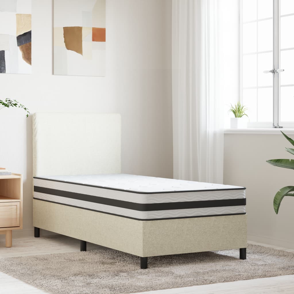springmadras med bonellfjedre 90x190 cm medium enkeltstørrelse