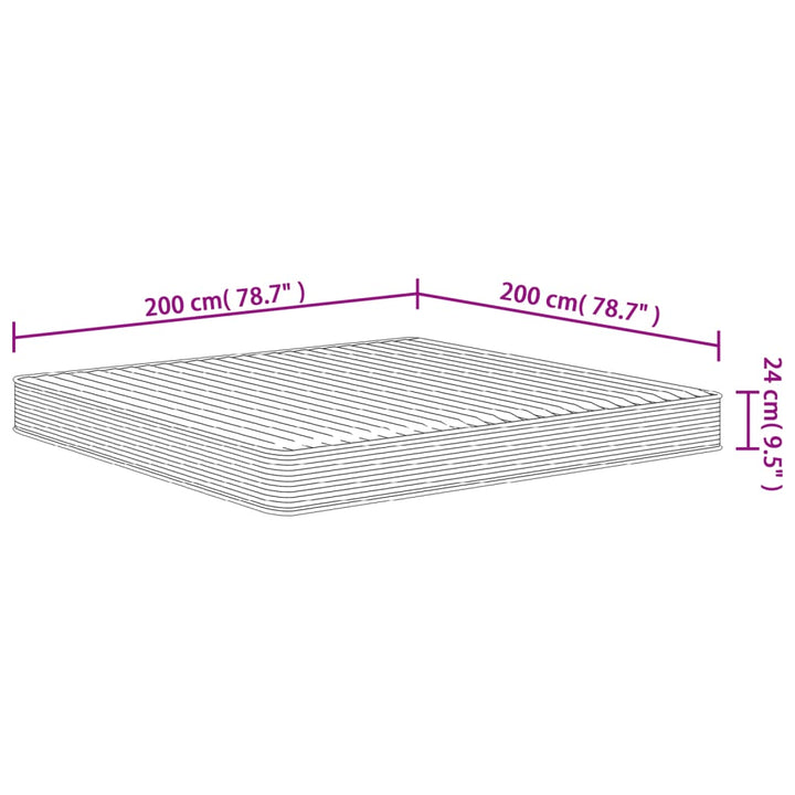 skummadras 200x200 cm medium blød
