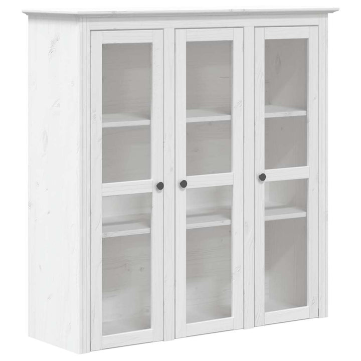 skænk BODO 115,5x43x200,5 cm massivt fyrretræ hvid