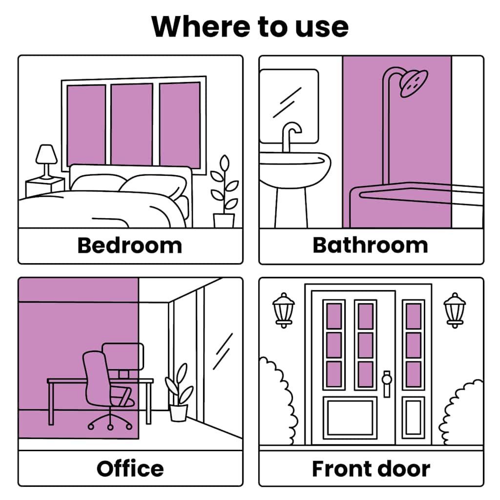 vinduesfolie PVC matteret hvid