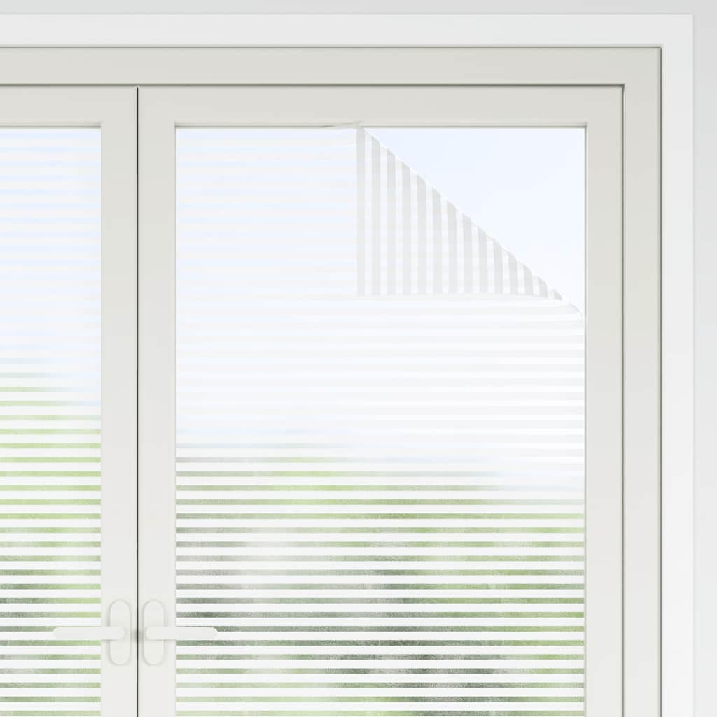 vinduesfolie stribet PVC matteret