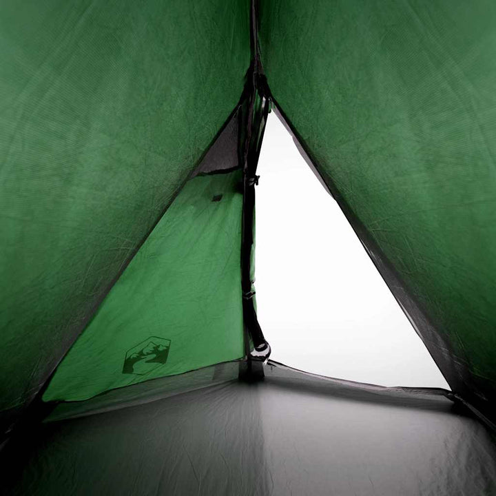 2-personers campingtelt vandtæt kuppel grøn