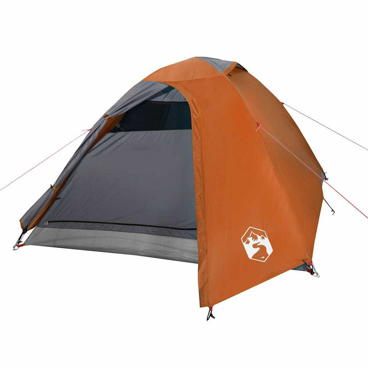 3-personers campingtelt vandtæt kuppel orange