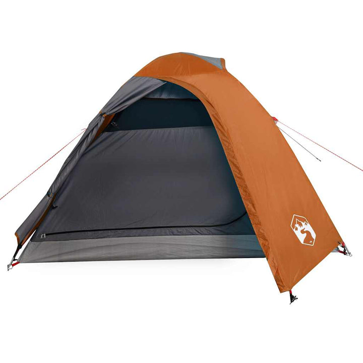 3-personers campingtelt vandtæt kuppel orange