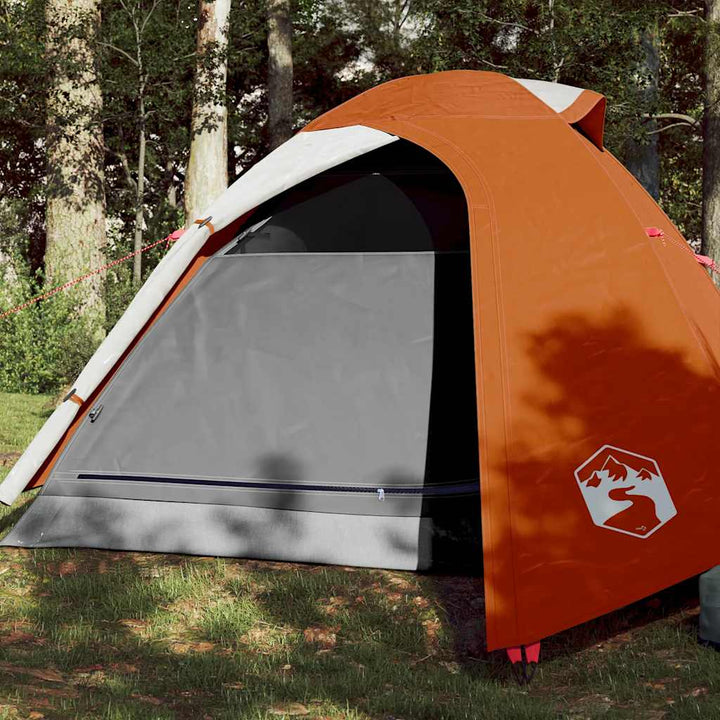 3-personers campingtelt vandtæt kuppel orange