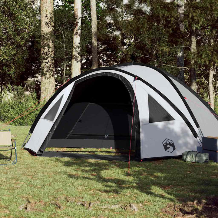 4-personers campingtelt vandtæt mørklægningsstof hvid