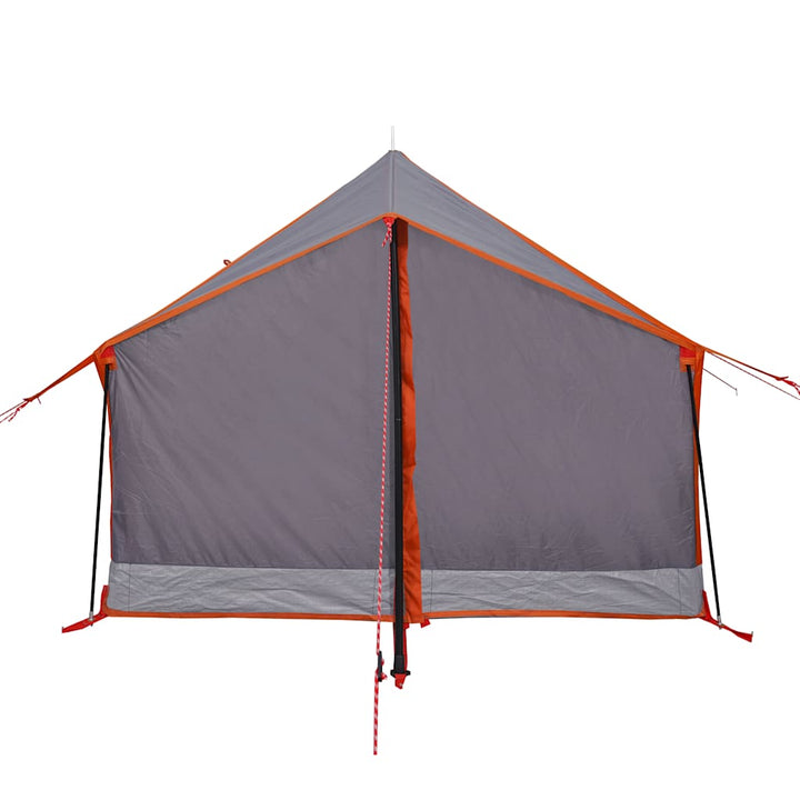 2-personers campingtelt vandtæt grå og orange