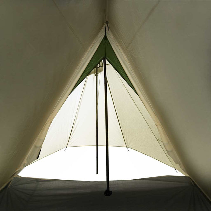 3-personers campingtelt vandtæt grøn