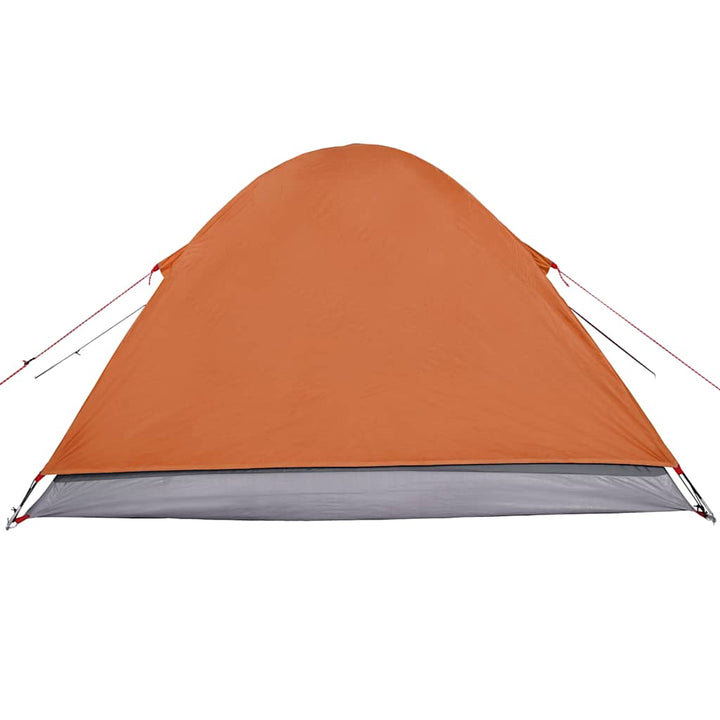 3-personers campingtelt vandtæt kuppel orange