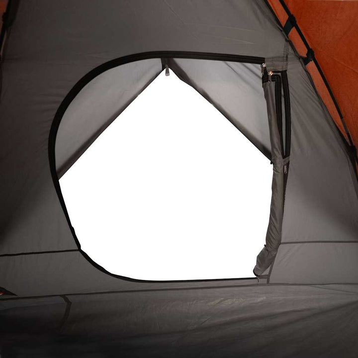 6-personers campingtelt vandtæt kuppel orange
