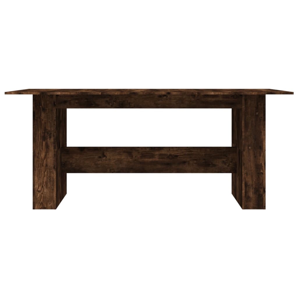 spisebord 180x90x76 cm konstrueret træ røget egetræsfarve