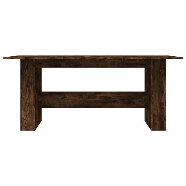 spisebord 180x90x76 cm konstrueret træ røget egetræsfarve