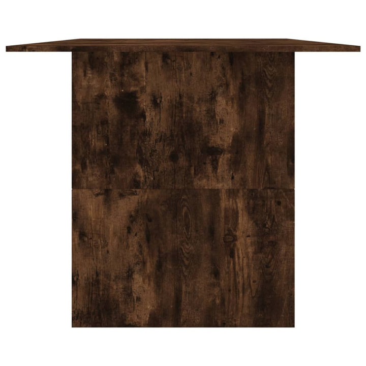 spisebord 180x90x76 cm konstrueret træ røget egetræsfarve