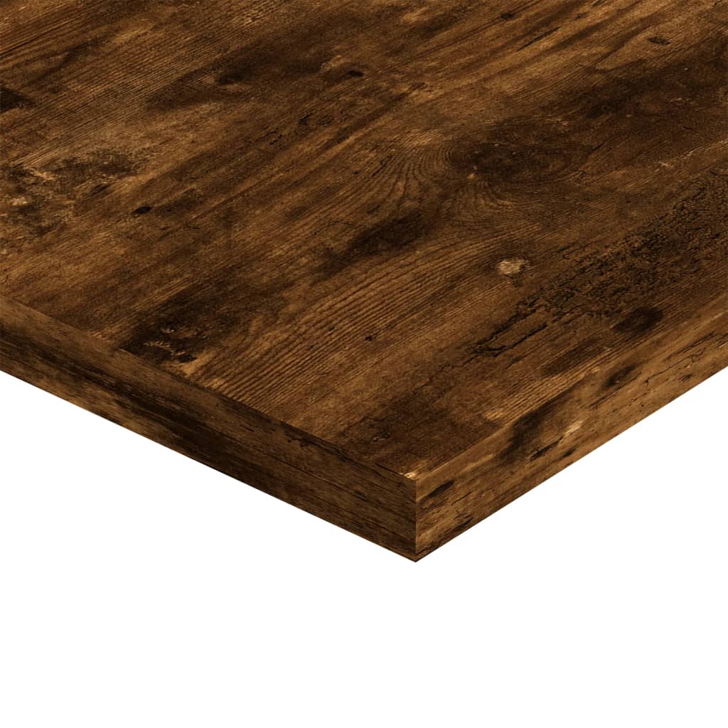 væghylder 4 stk. 40x20x1,5 cm konstrueret træ røget egetræ