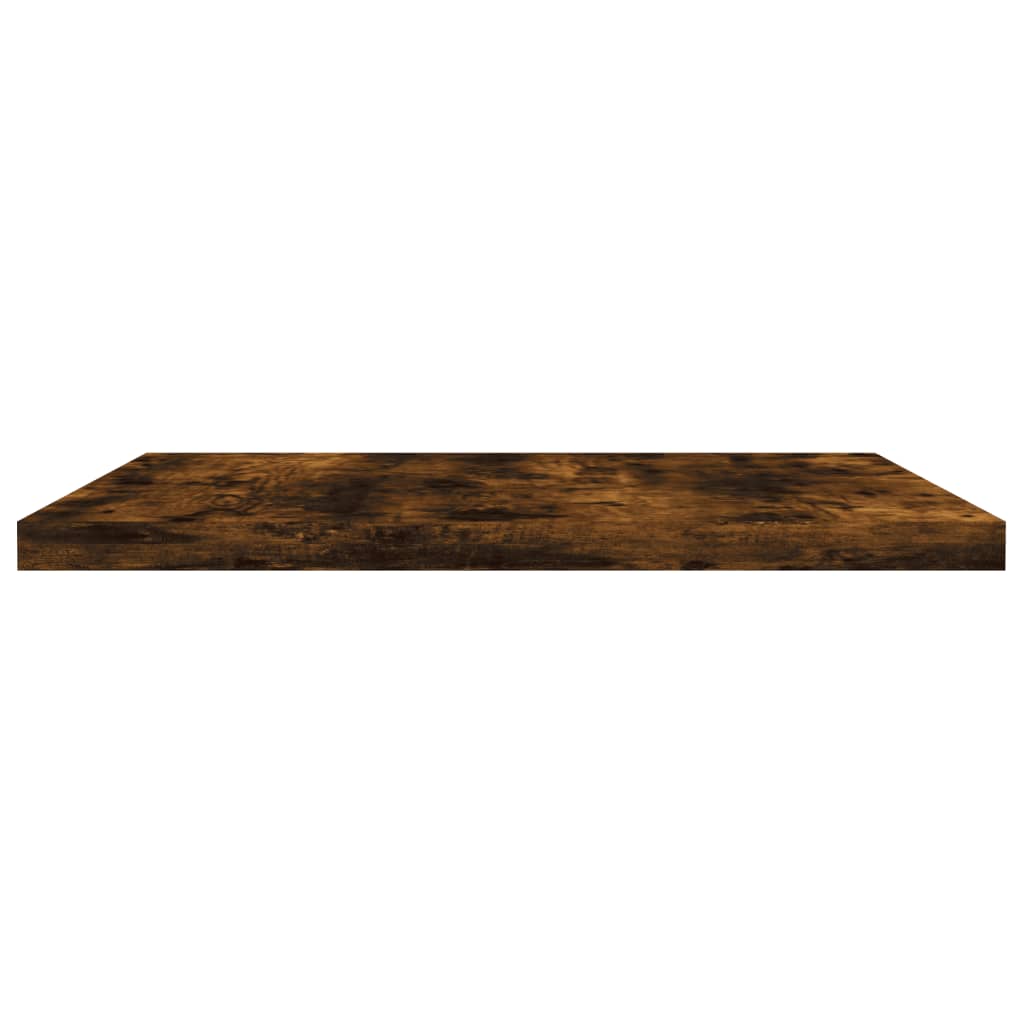 væghylder 4 stk. 40x30x1,5 cm konstrueret træ røget egetræ