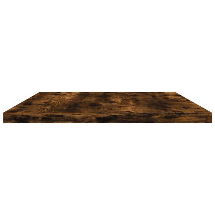 væghylder 4 stk. 60x30x1,5 cm konstrueret træ røget egetræ