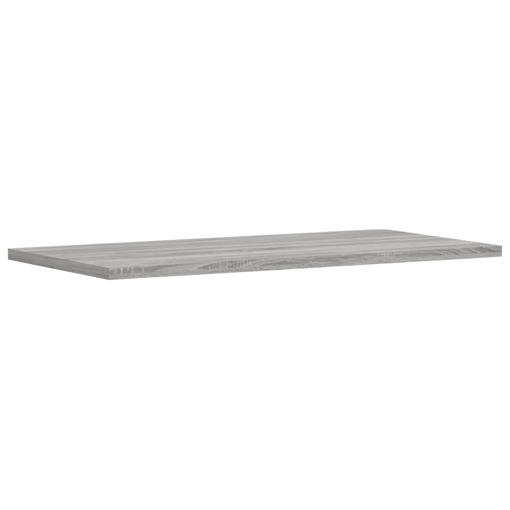 væghylder 4 stk. 60x30x1,5 cm konstrueret træ grå sonoma-eg