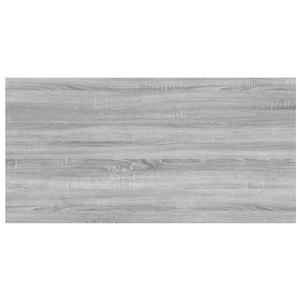 væghylder 4 stk. 60x30x1,5 cm konstrueret træ grå sonoma-eg