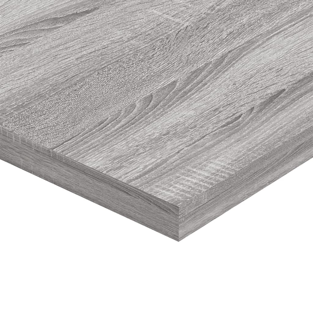 væghylder 4 stk. 60x30x1,5 cm konstrueret træ grå sonoma-eg
