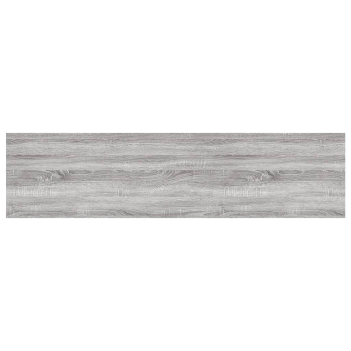 væghylder 4 stk. 80x20x1,5 cm konstrueret træ grå sonoma-eg