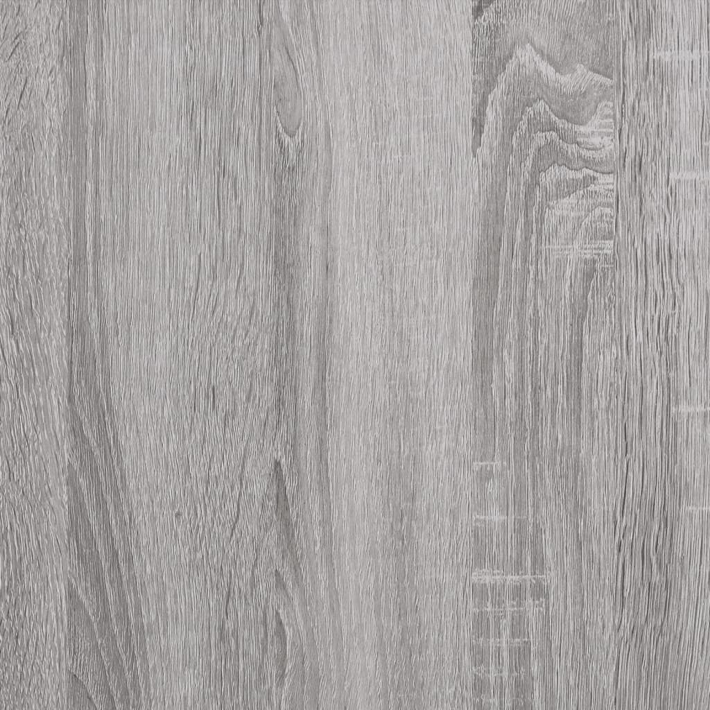 væghylder 4 stk. 80x20x1,5 cm konstrueret træ grå sonoma-eg