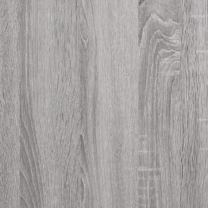 væghylder 4 stk. 80x20x1,5 cm konstrueret træ grå sonoma-eg