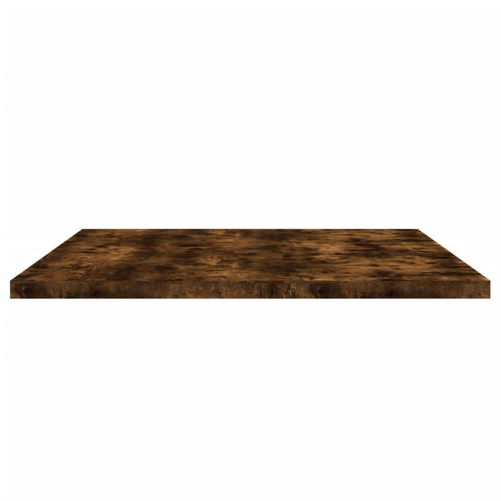 væghylder 4 stk. 80x30x1,5 cm konstrueret træ røget egetræ