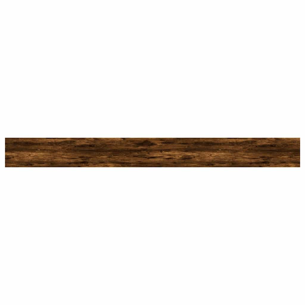 væghylder 4 stk. 80x50x1,5 cm konstrueret træ røget egetræ