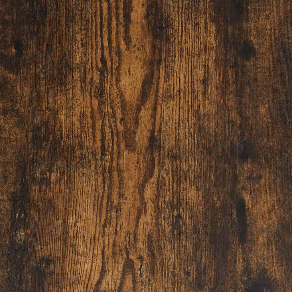 væghylder 4 stk. 80x50x1,5 cm konstrueret træ røget egetræ