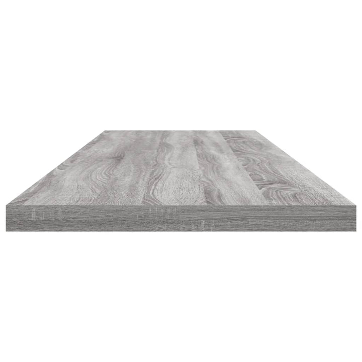 væghylder 4 stk. 100x20x1,5 cm konstrueret træ grå sonoma-eg